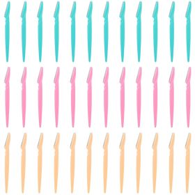 36pcs Women Eyebrow Razor Trimmer Facial Hair Remover Blade Safety Bikini Trimmer Shaper Shaver