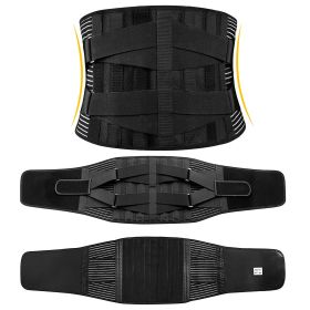 Back Support Brace Breathable Mesh Lumbar Support Belt Adjustable Lower Back Brace with Stays and Springs for Pain Relief for Men Women
